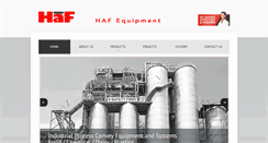 Desktop Screenshot of hafequipment.com