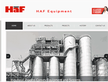 Tablet Screenshot of hafequipment.com